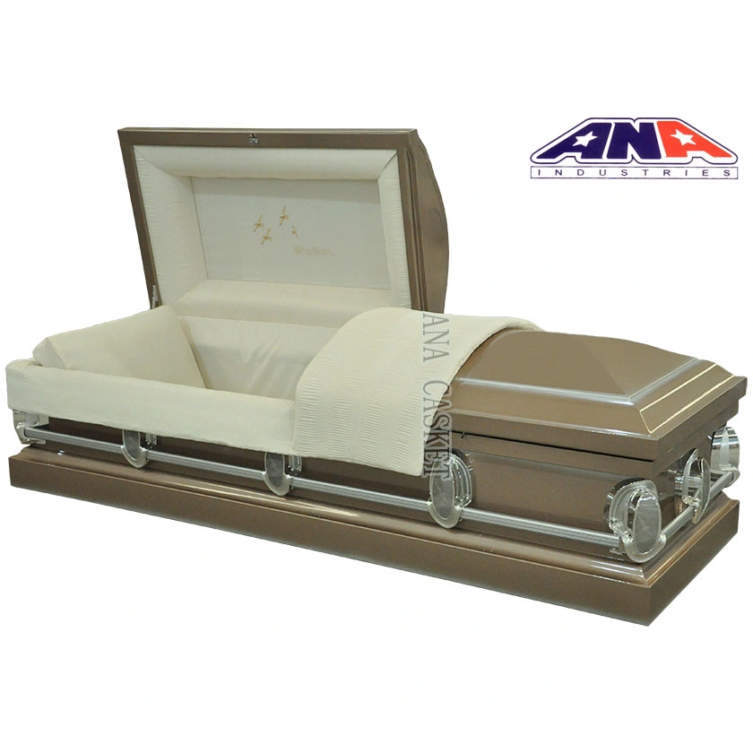 20ga Going Home Square Corner Funeral Metal Casket