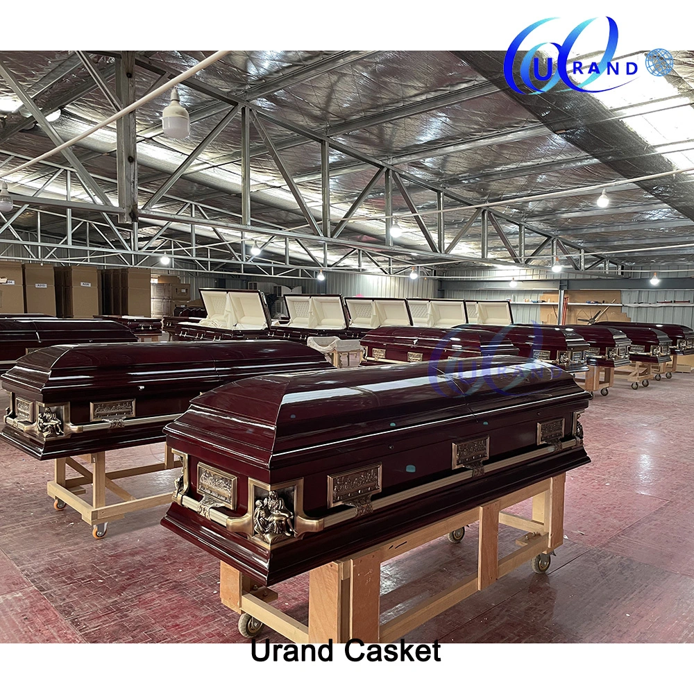 Funeral Solid Mahogany American Wooden Casket